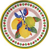 Baci Milano dolce Vita Limon Desenli Servis Tabağı 16 cm - 0,21 lt - Yeşil