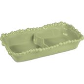 Baci Milano Joke Table Kitchen Melamin 2 Bölmeli Yeşil Tabak