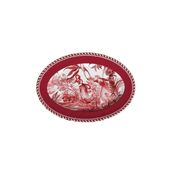Baci Milano Le Rouge Oval 36x26 cm Porselen Tabak