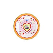 Baci Milano Mamma Mia 16 cm Kalp Desenli Tatlı Tabağı