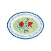 Baci Milano Mamma Mia 34x25 cm Nar Desenli Oval Servis Tabağı