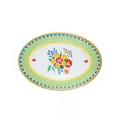 Baci Milano Mamma Mia 50x35 cm Çiçek Desenli Oval Servis Tabağı