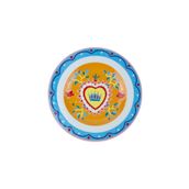 Baci Milano Mamma Mia 6'lı 21,5 CM Kalp Desenli Tabak Seti