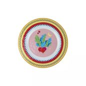 Baci Milano Mamma Mia 6'lı 28 cm Turp Desenli Yemek Tabağı Seti