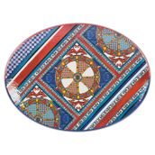 Baci Milano Sole Mio 49x36 cm Melamin Oval Servis Tabağı