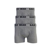 Bad Bear Basıc 3'lü Gri Melanj Erkek Boxer