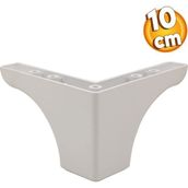 Badem10 10 cm Beyaz Baza Ayak Mobilya Kanepe Sehpa Puf Koltuk Ayağı
