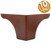Badem10 10 cm Kahverengi Ahşap Desenli Baza Ayak Rose Lüks Mobilya Kanepe Sehpa Puf Koltuk Ayağı