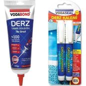 Badem10 400 gr Beyaz Derz Kalemi 2li Vodaseal Derz Dolgu