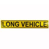 Badem10 9x50 cm Long Vehichle Yazısı Reflektörlü Fosforlu Şerit Bant