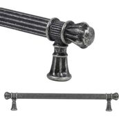 Badem10 Akbatı Antik Gümüş Rustik Metal 224 mm Çekmece Dolap Kapak Kulbu