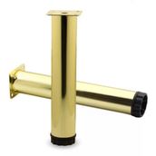 Badem10 Akça Ayarlanabilir 25 cm Gold Altın Metal Baza Mobilya Kanepe Sehpa TV Ünitesi Koltuk Ayağı