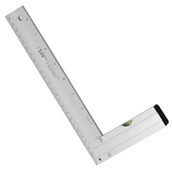 Badem10 Alüminyum L Gönye Su Terazili Cetvel Kaynak Kaynakçı Marangoz Gönyesi 250 mm