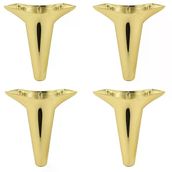 Badem10 Aspen Gold Altın Renk 15 cm 4 Adet Mobilya Kanepe Sehpa TV Ünitesi Baza Koltuk Ayağı