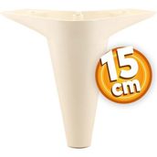 Badem10 Aspen Lüks 15 cm Krem Baza Mobilya Kanepe Sehpa TV Ünitesi Koltuk Ayağı