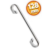 Badem10 Barida Mobilya Krom Metal 128 mm Dolap Kapak Çekmece Kulbu