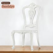 Badem10 Begonya Sert Plastik Ahşap Koltuk Bahçe Balkon Mutfak Yemek Masası Sandalyesi - Beyaz