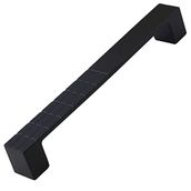 Badem10 Bihter Desenli Mutfak Çekmece Dolap Kapak Siyah 128 mm Metal Kulp
