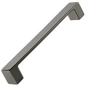 Badem10 Bihter Düz Mutfak Çekmece Dolap Kapak Füme 128 mm Metal Kulp