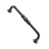 Badem10 Buket Mobilya Mutfak Dolabı Çekmece Dolap Kapak Antik Gümüş 128 mm Metal Kulp