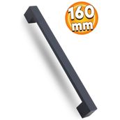 Badem10 Cemre 160 mm Antrasit Metal Çekmece Mutfak Dolap Kapak Kulpu