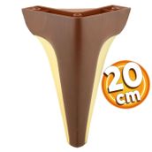 Badem10 Endülüs Kahverengi Ceviz Renk 20 cm Mobilya Kanepe Sehpa TV Ünitesi Baza Koltuk Ayağı