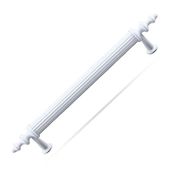 Badem10 Erciyes Mutfak Çekmece Dolap Kapak Beyaz 128 mm Metal Kulp