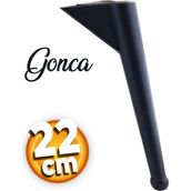 Badem10 Gonca Lüks Mobilya Kanepe Sehpa TV Ünitesi Koltuk Ayağı 22 cm Siyah Baza Ayak