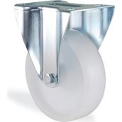 Badem10 Kama Sabit Tablalı 80x32 mm Poliamid Beyaz Burçlu Ağır Yük Tekeri
