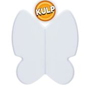 Badem10 Kelebek Çocuk Bebek Genç Odası Çekmece Dolap Kapak Plastik Mat Beyaz 32 mm Kulp