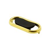 Badem10 Küçük Trend Düğme Çekmece Dolap Kapak Plastik Mat Siyah Gold 32 mm Kulp