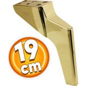 Badem10 Logan Lüks 19 cm Gold Altın Baza Mobilya Kanepe Sehpa TV Ünitesi Koltuk Ayağı