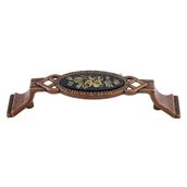 Badem10 Palmira Mutfak Dolabı Çekmece Dolap Kapak Antik Bakır 96 mm Metal Kulp