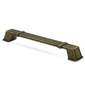 Badem10 Passage Çekmece Dolap Kapak Kulpu Kulbu 192 mm Antik Sarı Metal Kulp