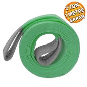 Badem10 Sapan Polyester Spanzet 2 Ton 1 Metre Yeşil Sağlam Yük Kaldırma Taşıma İndirme Halat