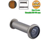 Badem10 Saten 50-90 mm Ayarlanabilir Çap 14 mm Kapı Dürbünü Çelik Kapı