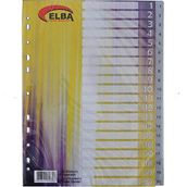 Bafix 1-20 Rakamlı Plastik A4 Seperatör