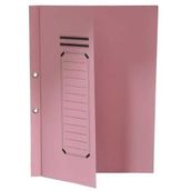 Bafix Karton Pembe Yarım Kapak Dosya