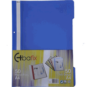 Bafix Mavi A4 Telli Dosya Plastik