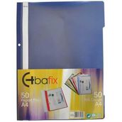 Bafix Plastik Lacivert A4 Telli Dosya