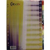 Bafix Seperatör 10 Renkli Plastik A4 (30 Lu Paket)