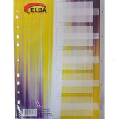 Bafix Seperatör Plastik 1-5 Rakamlı Ayraç