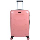 Bagacar Ultra Hafif Kırılmaz Silikon Pembe Kabin Boy Valiz