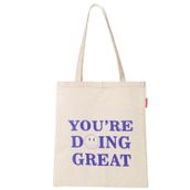 Baghashtag You Are Doing Great Baskılı Bez Kadın Günlük Çanta