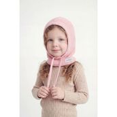 Bahels Çocuk Pembe Triko Örgü Balaclava Bere Şapka - Standart - Renkli