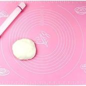 Baker Home Pembe Silikon 65x45 cm Hamur Açma Matı