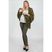 Balins Slim Fit 5 Cepli Micro Ribana Kumaş Haki Renk Hamile Pantolon