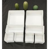 Balkan Room 8'li Beyaz Çekmece Içi Düzenleyici Organizer Set - Çok Amaçlı Dolap Içi Kutu Seti
