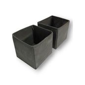 Balkan Room Antrasit 2'li Çekmece Içi Düzenleyici Organizer Set - Çok Amaçlı Dolap Içi Kutu Seti ( 13*13*13 )