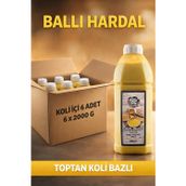 Ballı Hardal Sosu 2000 G x 6 Adet - 1 Koli (Koli Bazlı Avantaj Paketi)